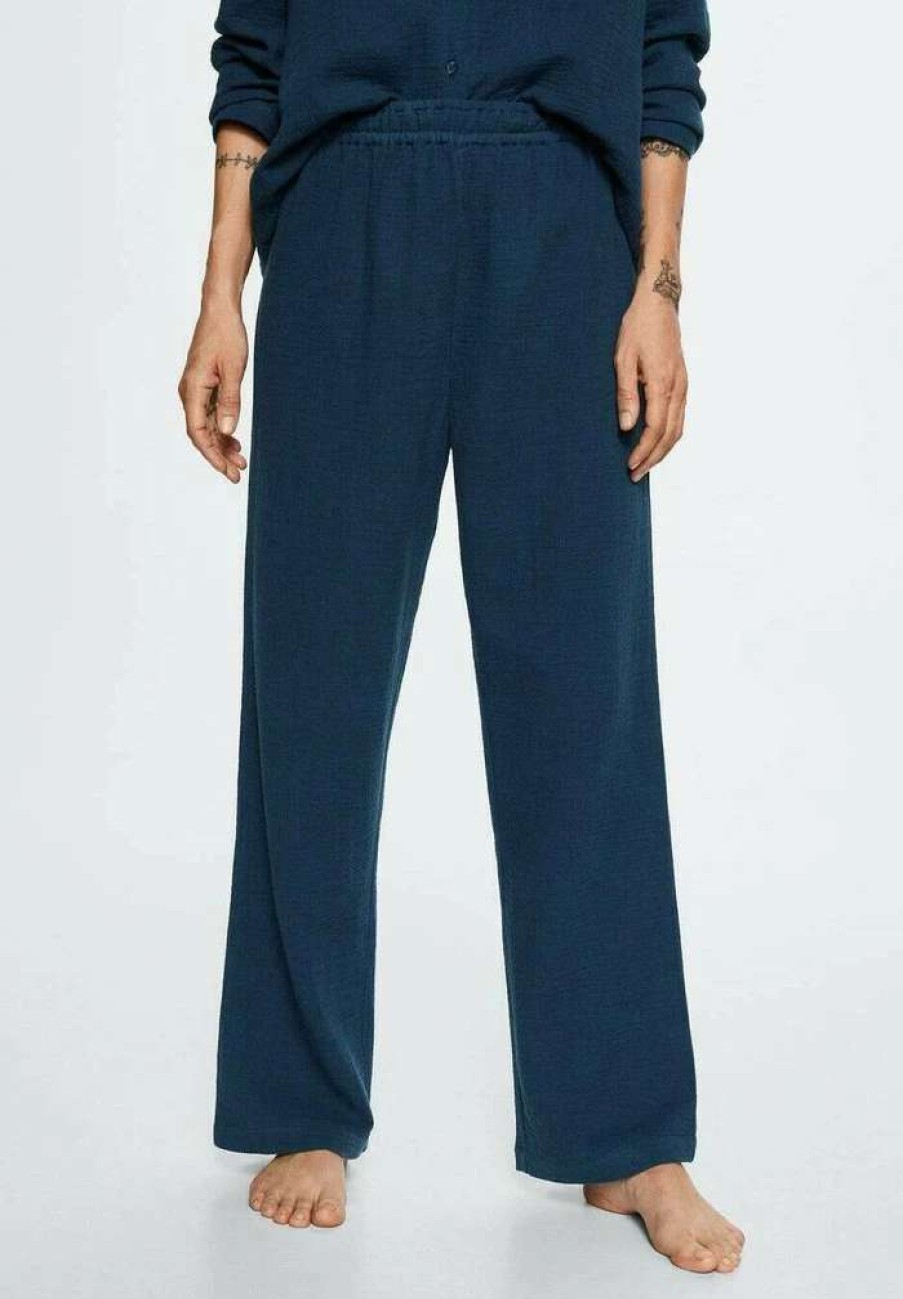 Nightwear * | Mango Jimena Pyjama Bottoms Marineblauw