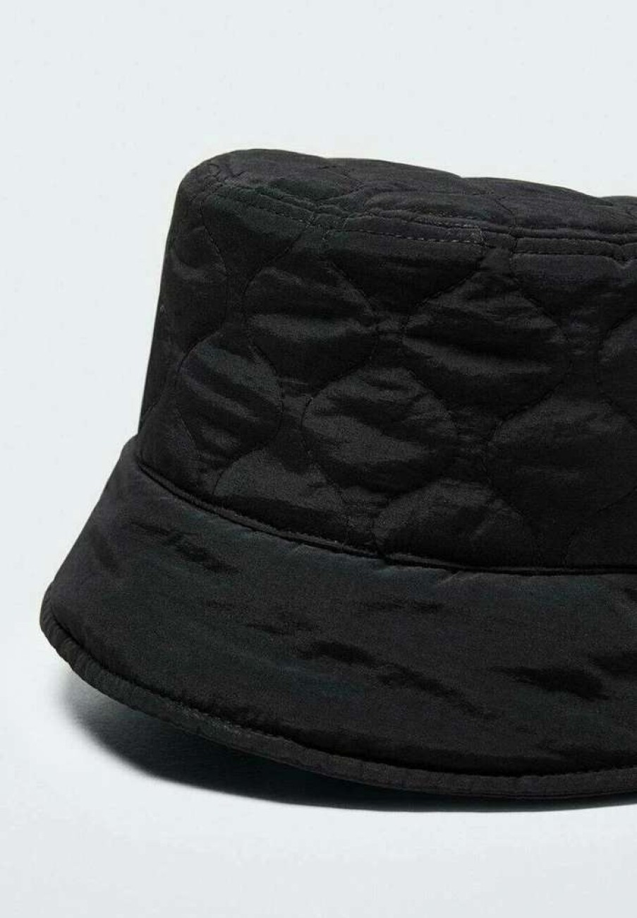 Accessoires * | Mango Padbucke Hat Schwarz