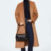 Clothing * | Mango Gabriela Classic Coat Medium Brown