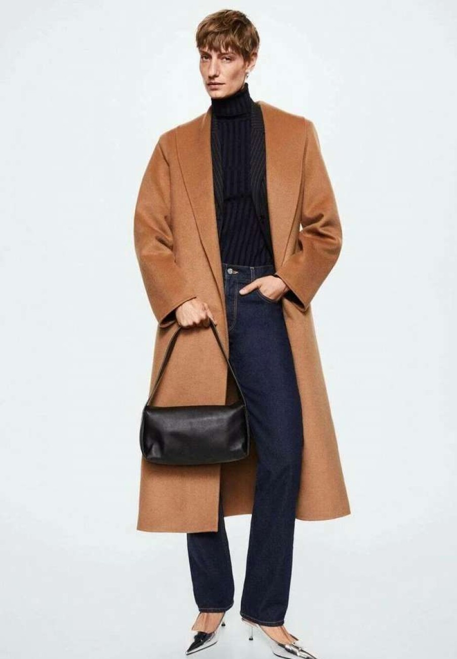 Clothing * | Mango Gabriela Classic Coat Medium Brown