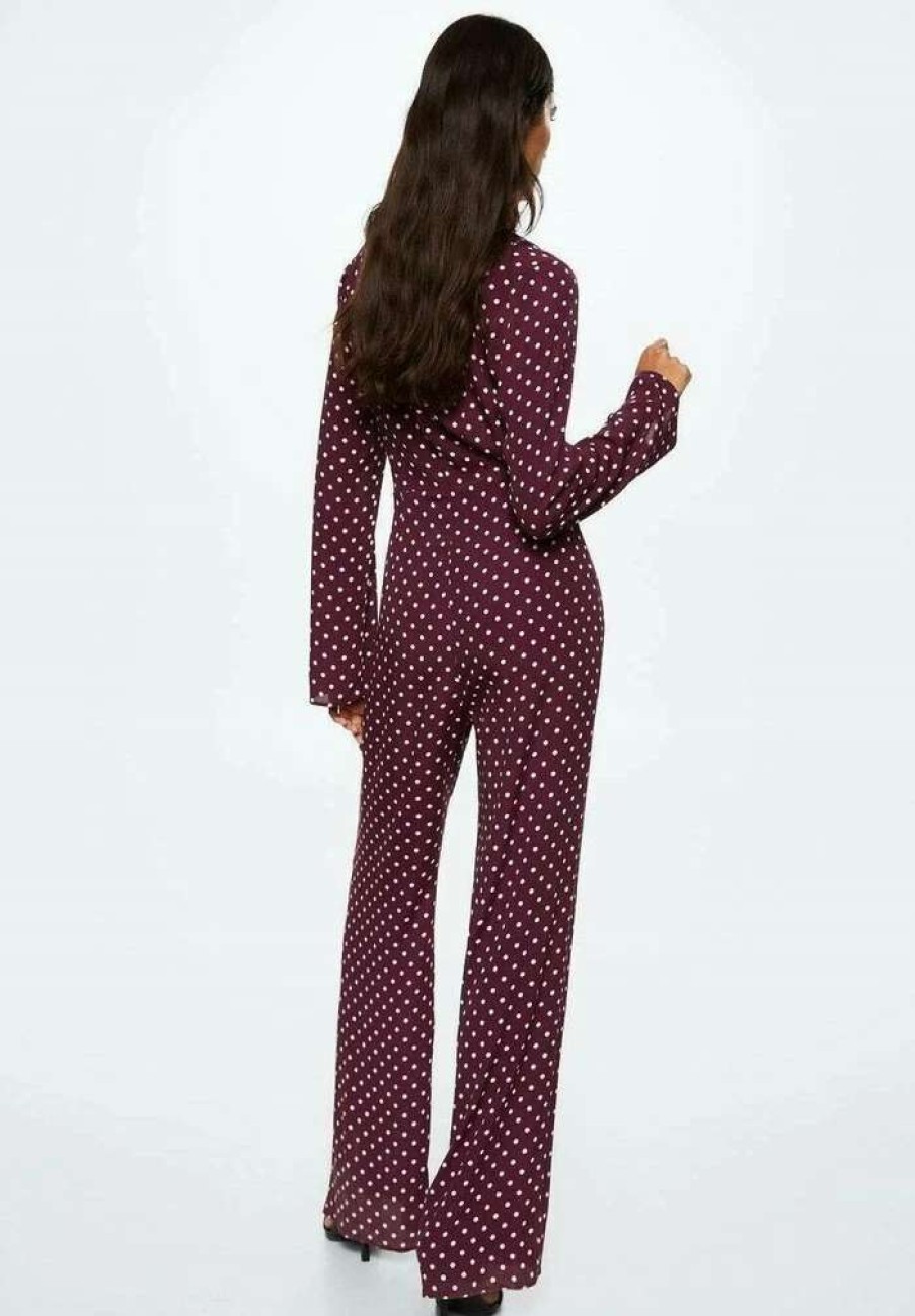 Clothing * | Mango Inka Jumpsuit Kasztanowy