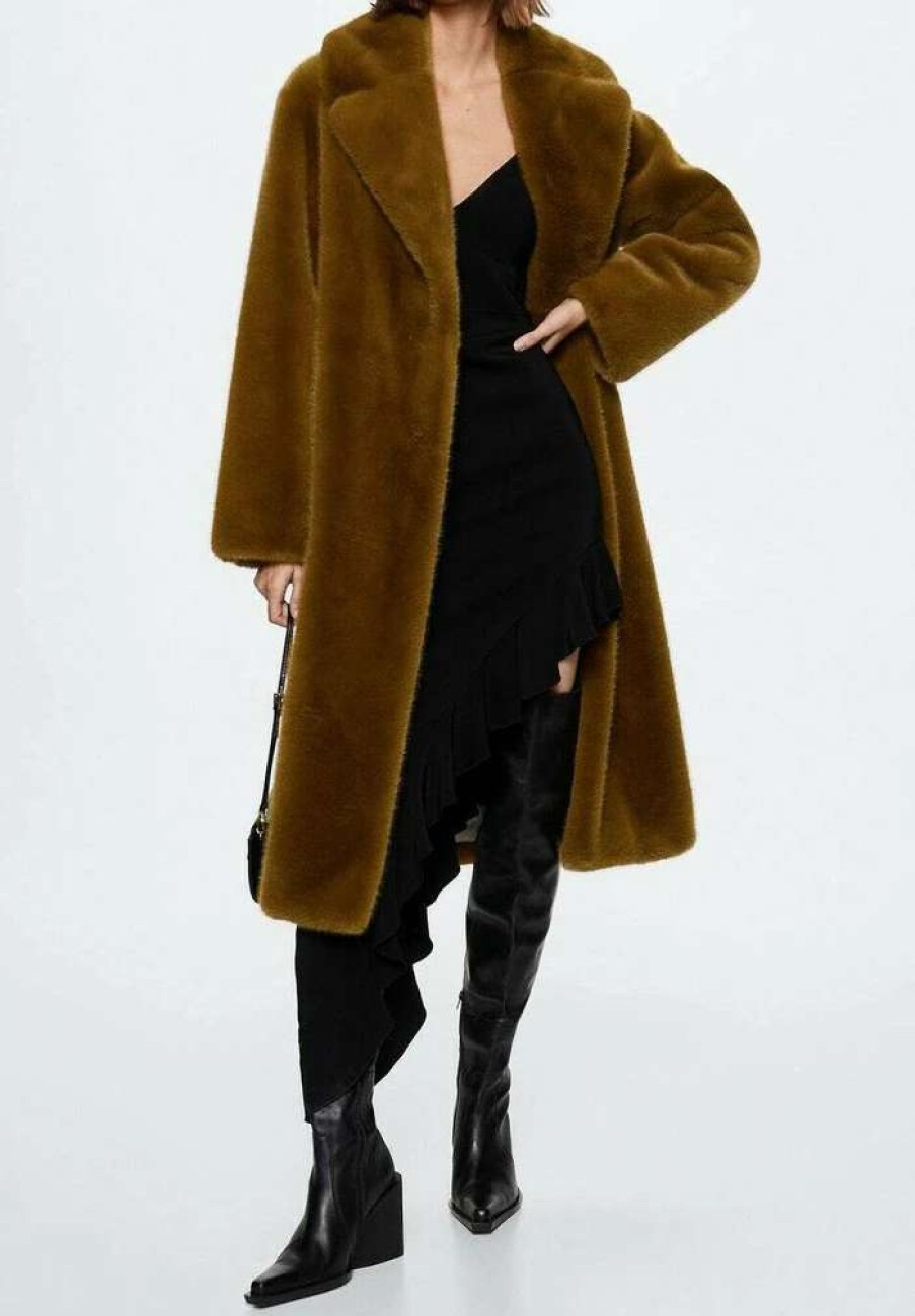 Clothing * | Mango Chilly Winter Coat Senfgelb