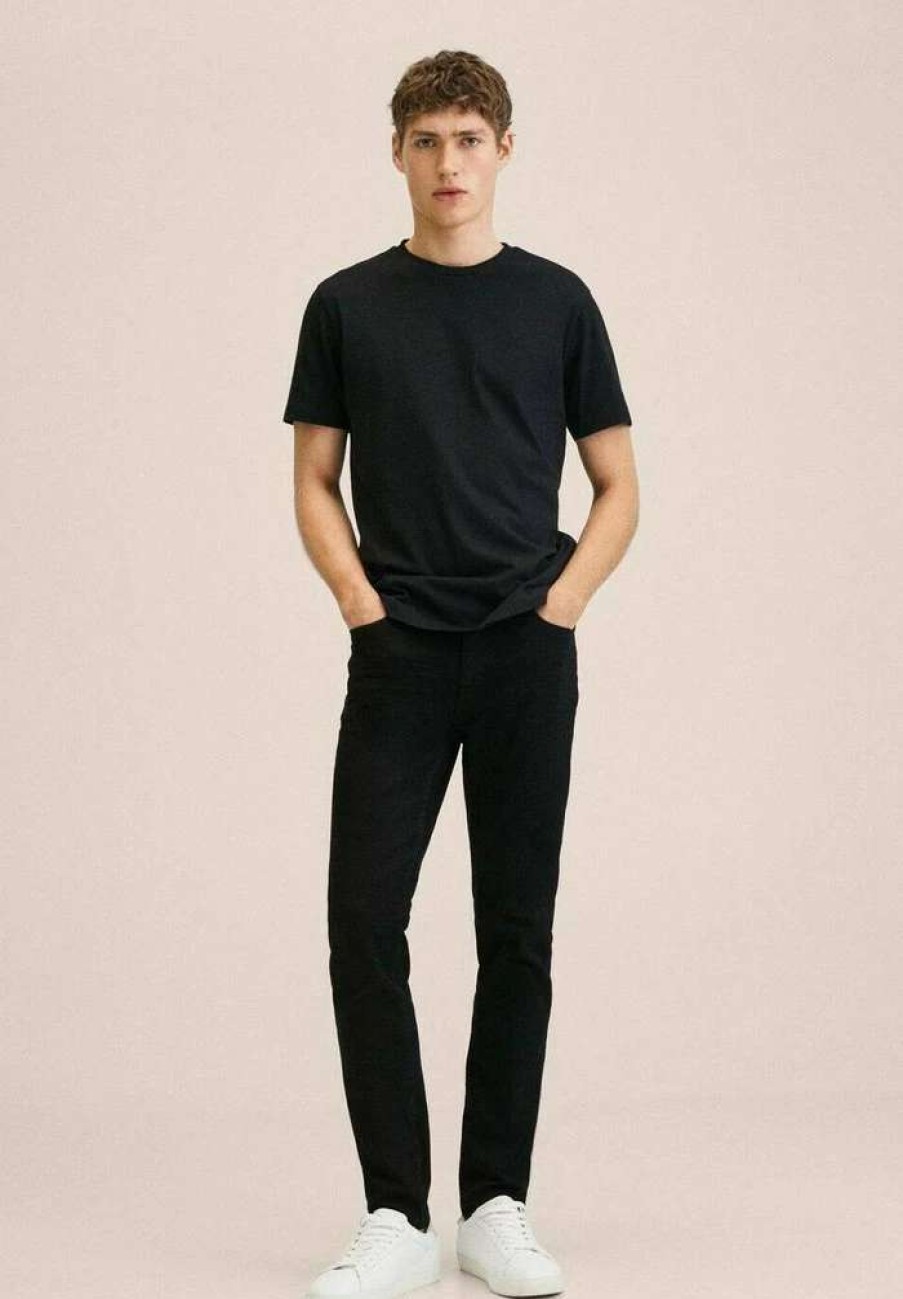 Clothing * | Mango Jude Slim Fit Jeans Black Denim