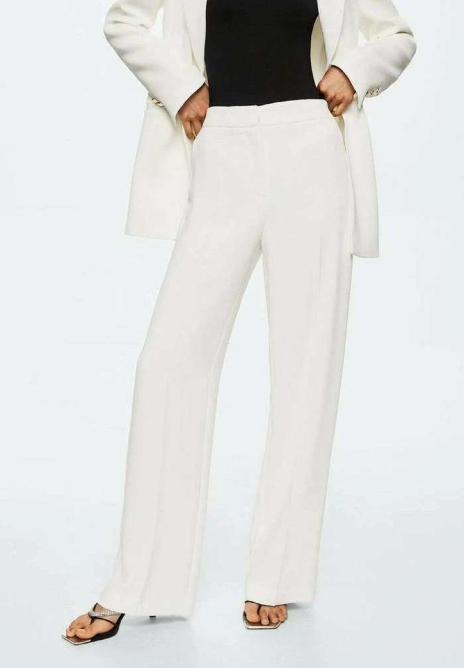 Clothing * | Mango Snowy-L Trousers White