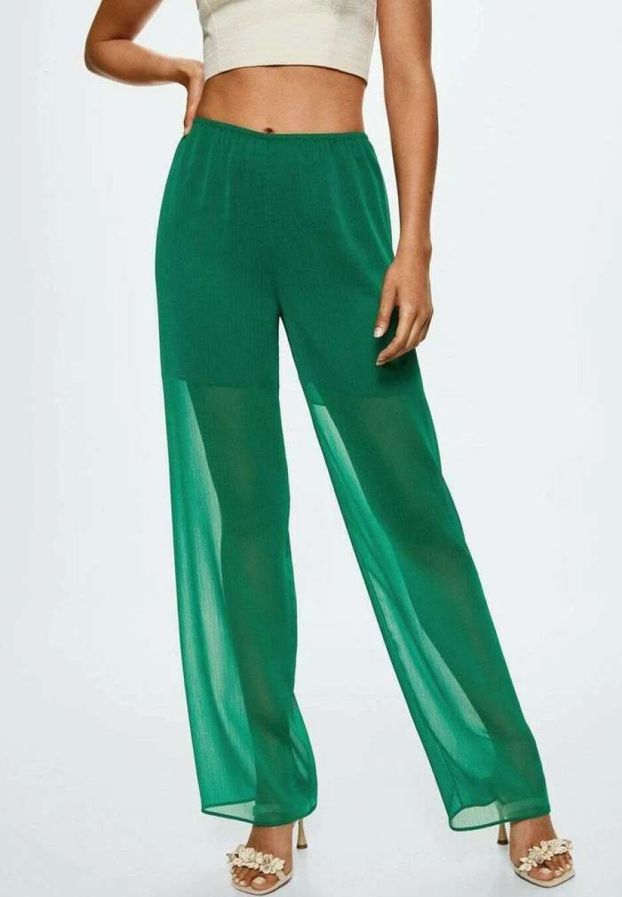 Clothing * | Mango Trousers Groen