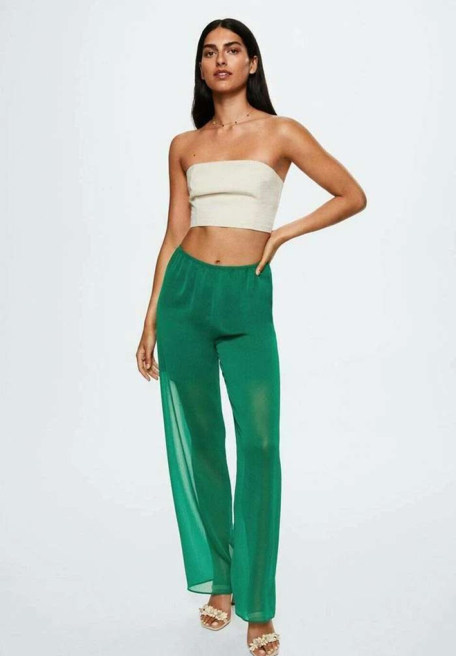 Clothing * | Mango Trousers Groen