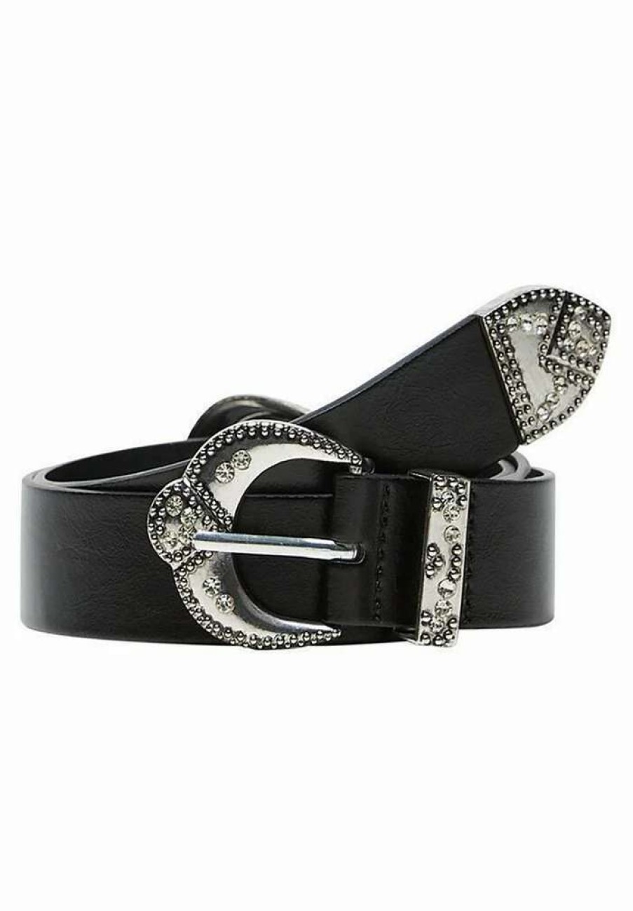 Accessoires * | Mango Brillos Belt Noir