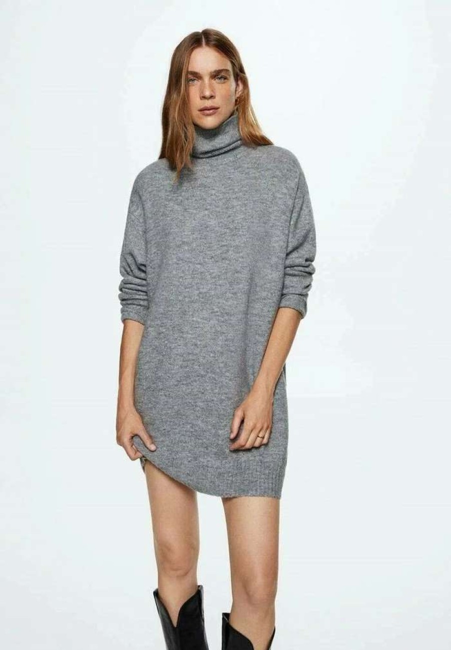 Clothing * | Mango Taldora Jumper Dress Gra