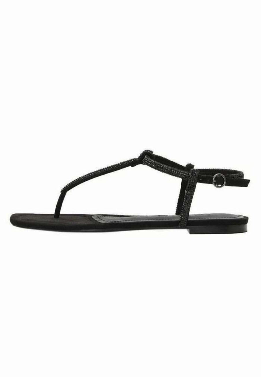 Shoe * | Mango Tubi T-Bar Sandals Black