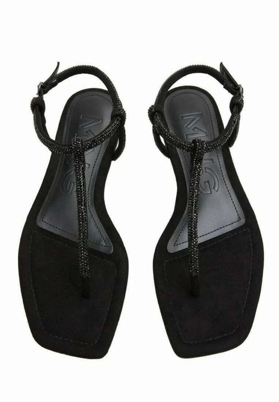 Shoe * | Mango Tubi T-Bar Sandals Black