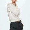 Clothing * | Mango Amanda Jumper Sandfarvet