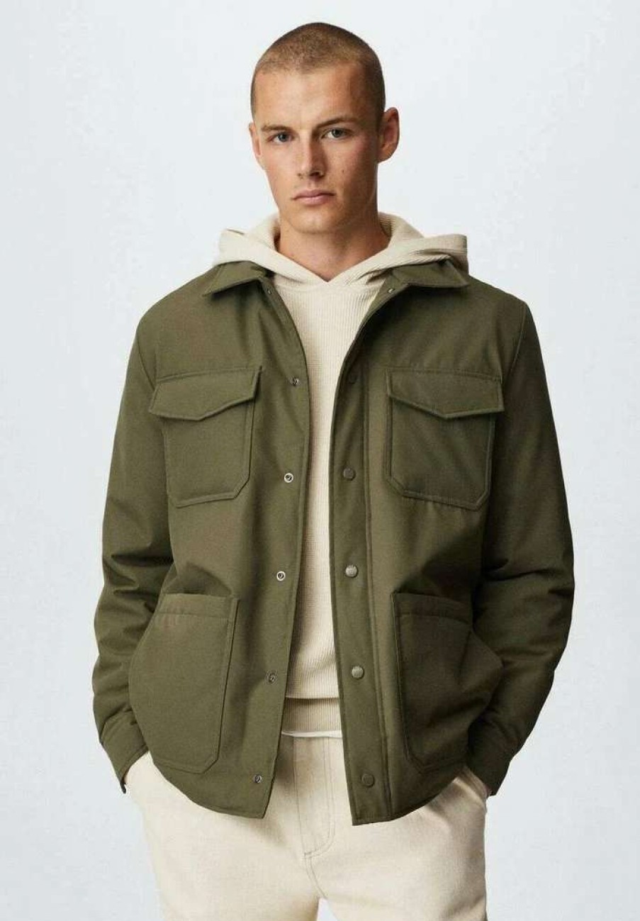 Clothing * | Mango Kobe Light Jacket Khaki