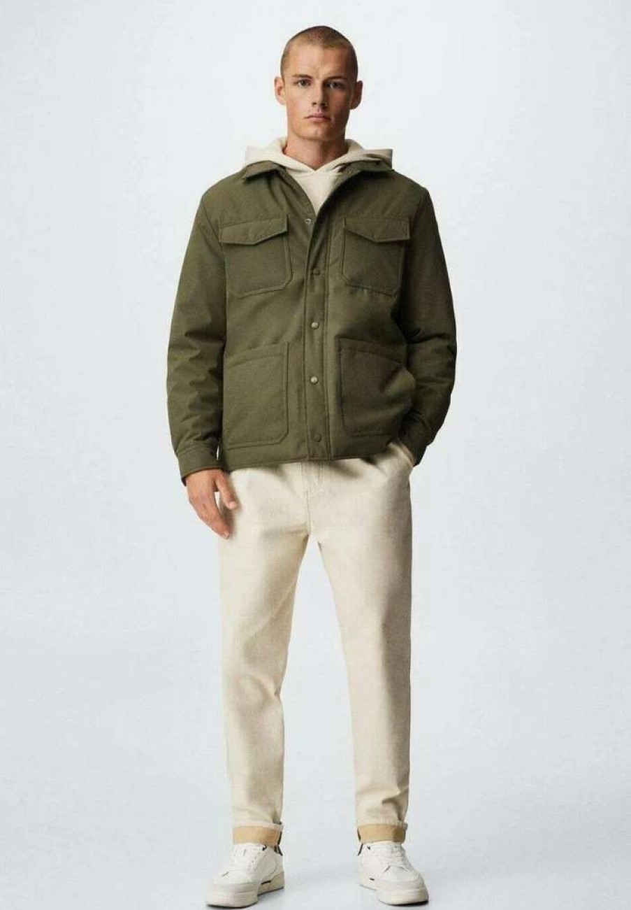 Clothing * | Mango Kobe Light Jacket Khaki