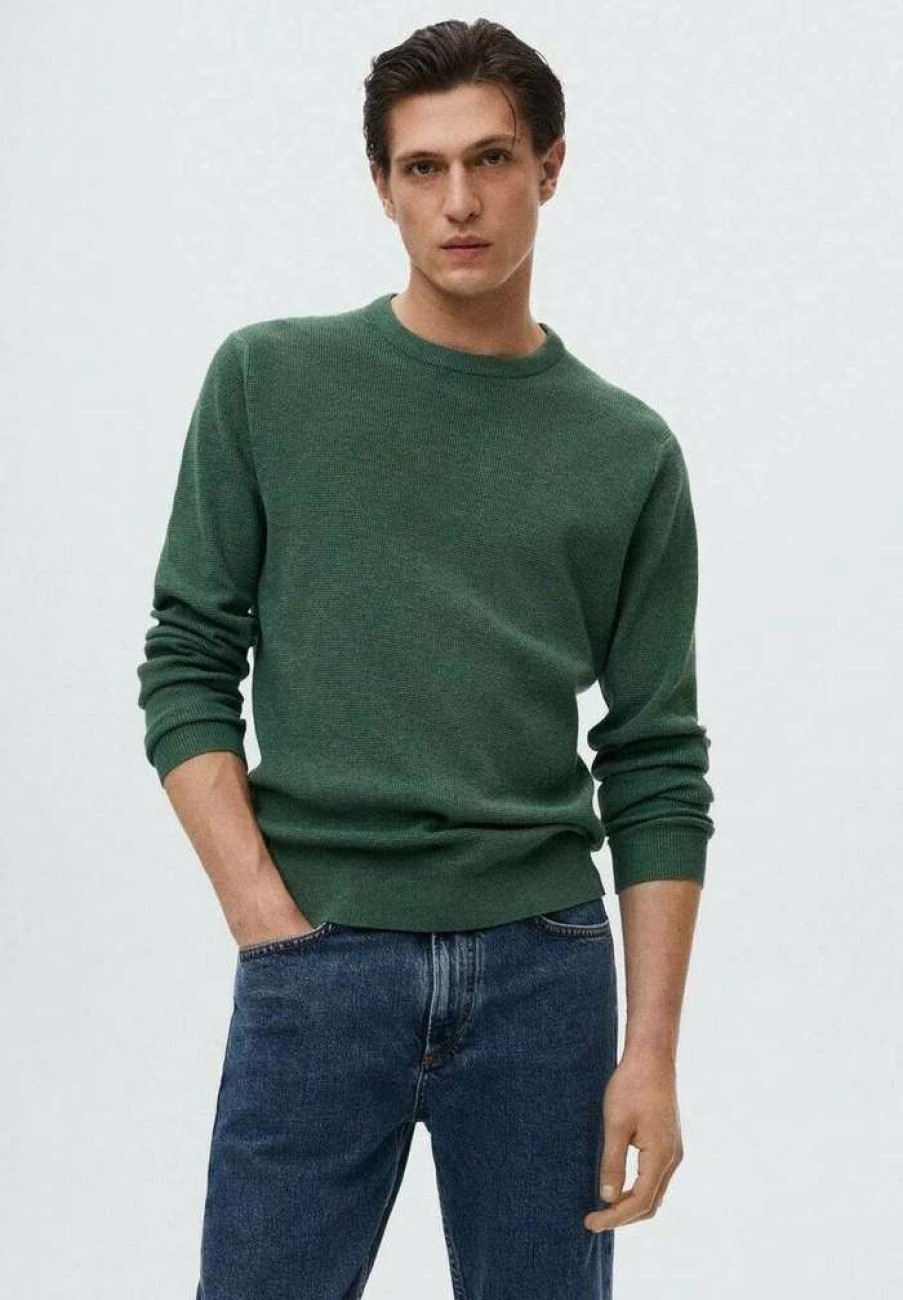 Clothing * | Mango Antigua Jumper Groen