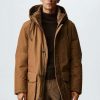 Clothing * | Mango Mateo Winter Coat Braunliches Orange