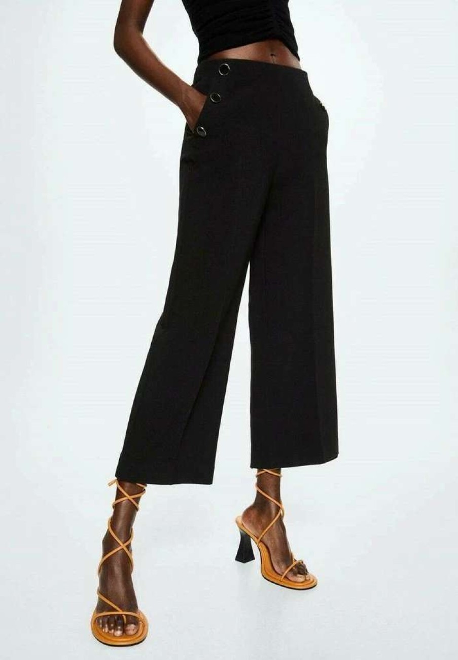 Clothing * | Mango Dorado Trousers Noir