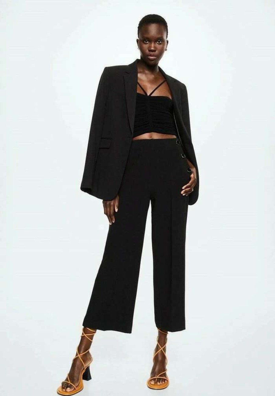 Clothing * | Mango Dorado Trousers Noir