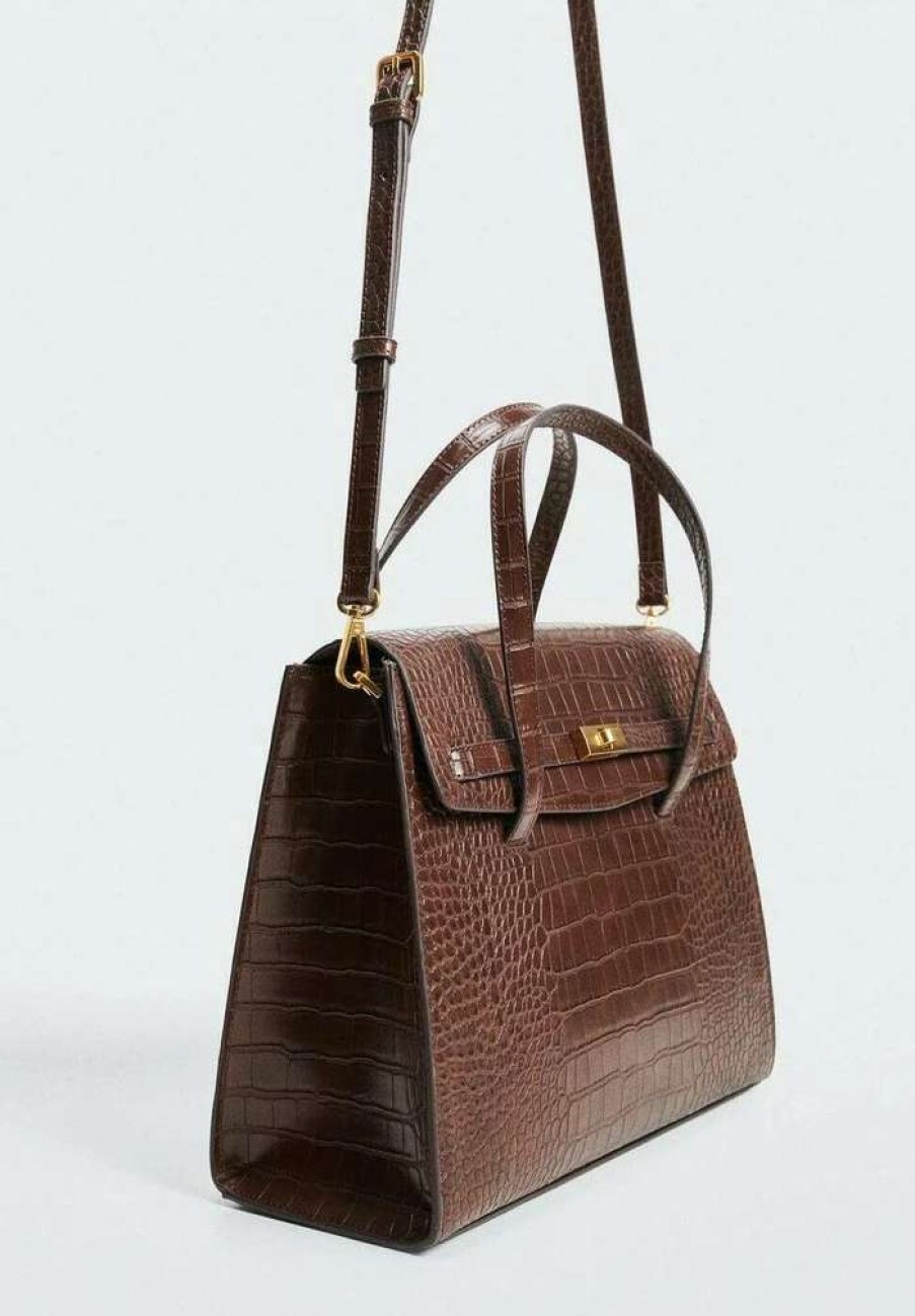 Accessoires * | Mango Adela Handbag Marron