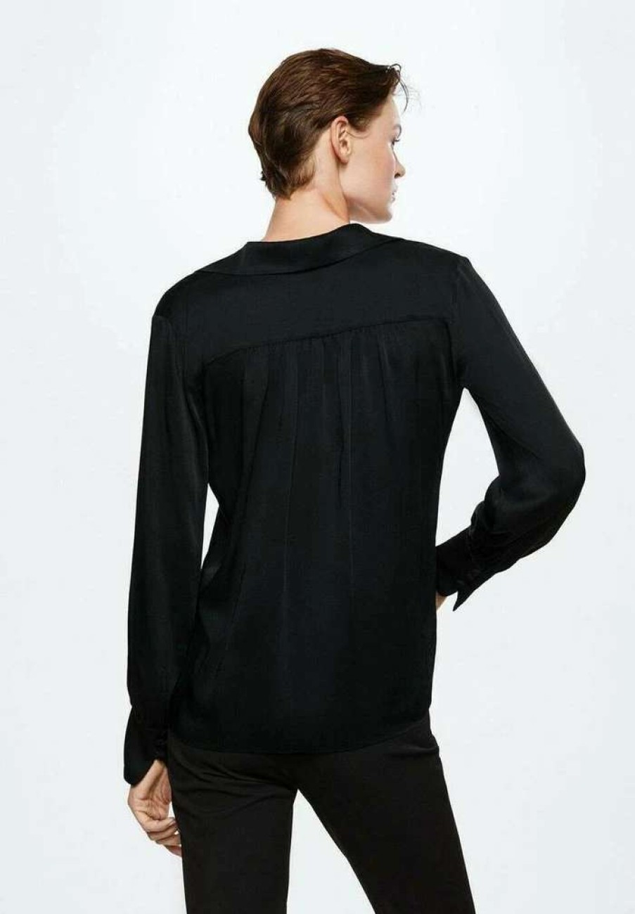 Clothing * | Mango Bibiana Blouse Black