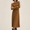 Clothing * | Mango Yueling Jumper Dress Tobacco-Braun