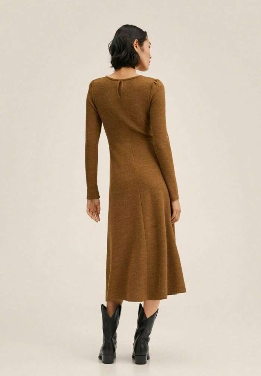 Clothing * | Mango Yueling Jumper Dress Tobacco-Braun