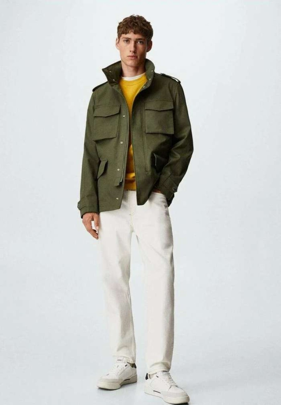 Clothing * | Mango Ninet Light Jacket Khaki