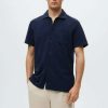 Clothing * | Mango Rosis Shirt Dark Navy