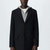 Clothing * | Mango Utah Classic Coat Czarny