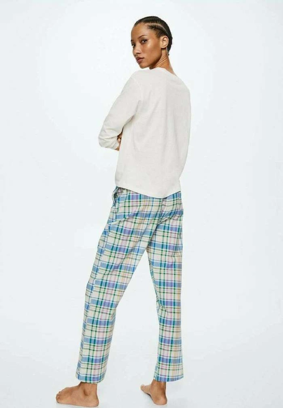 Nightwear * | Mango Combo Pyjama Set Blanco