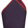 Accessoires * | Mango Pocket Square Bleu Marine Fonce