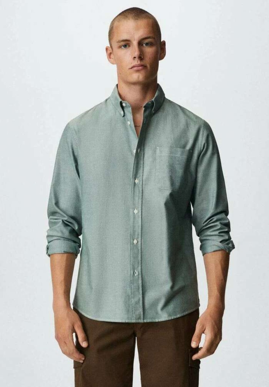 Clothing * | Mango Oxford Shirt Khaki