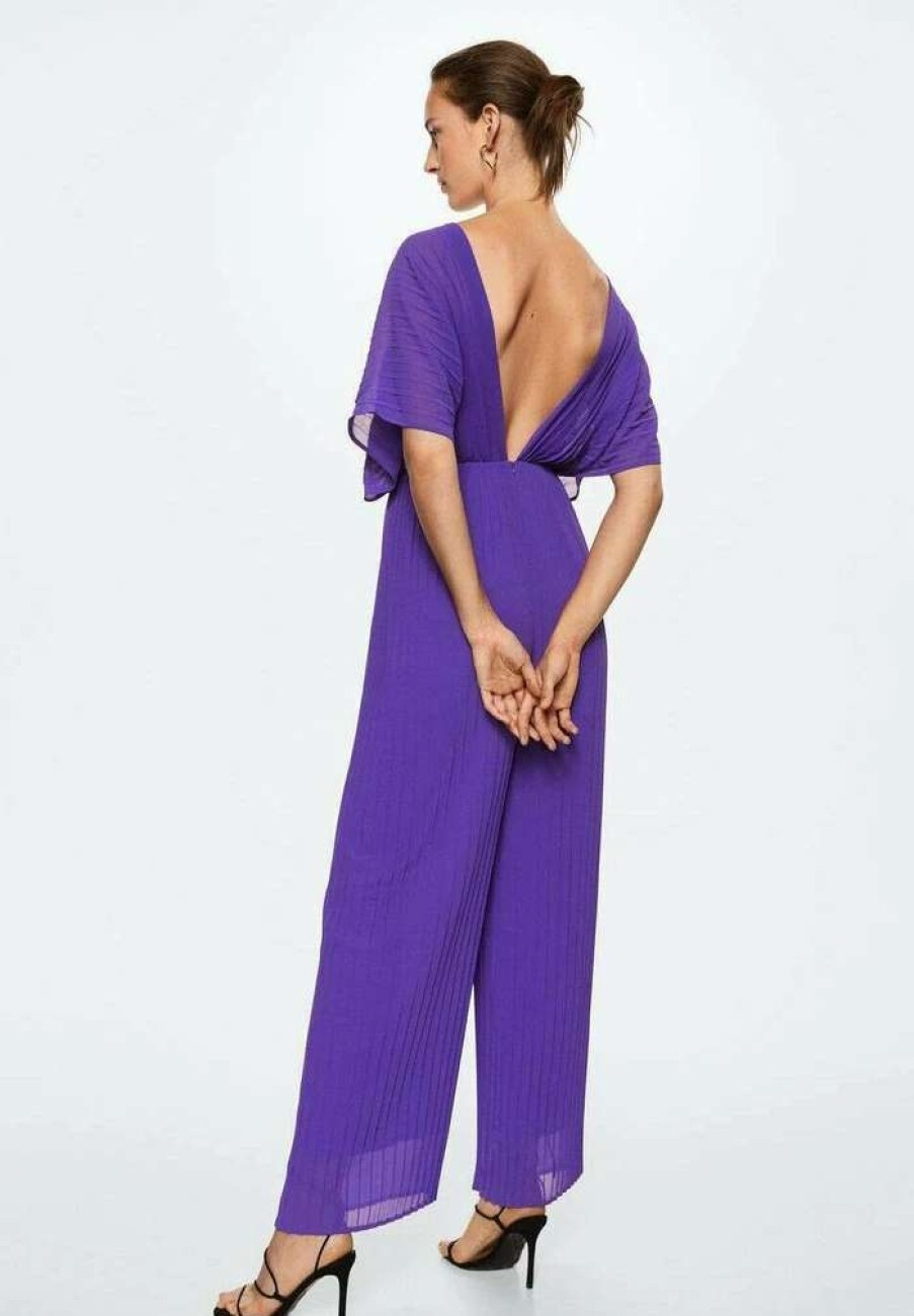 Clothing * | Mango Plisia Jumpsuit Lila