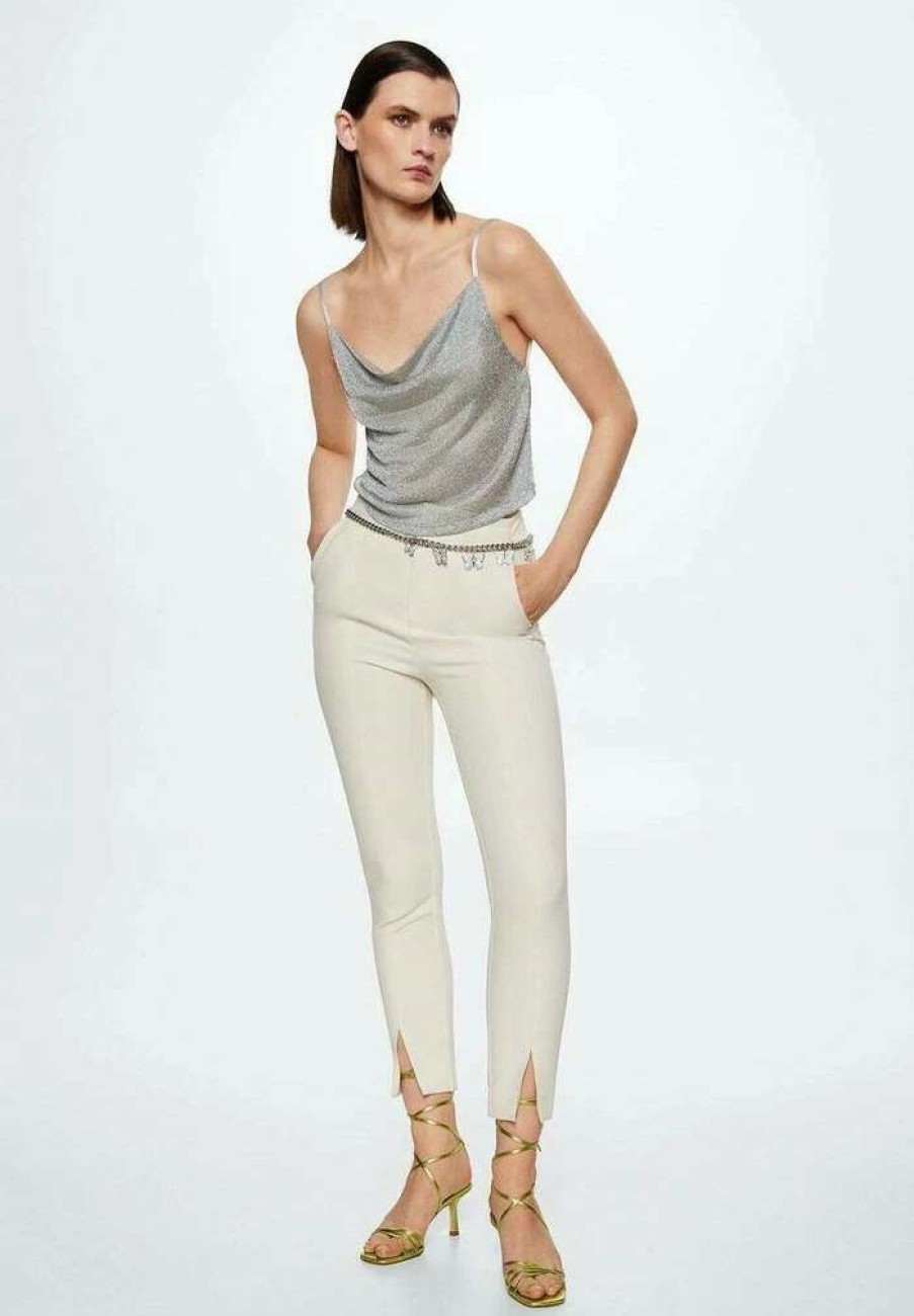 Clothing * | Mango Vicky Top Silber