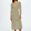 Clothing * | Mango Pomelo Day Dress Green