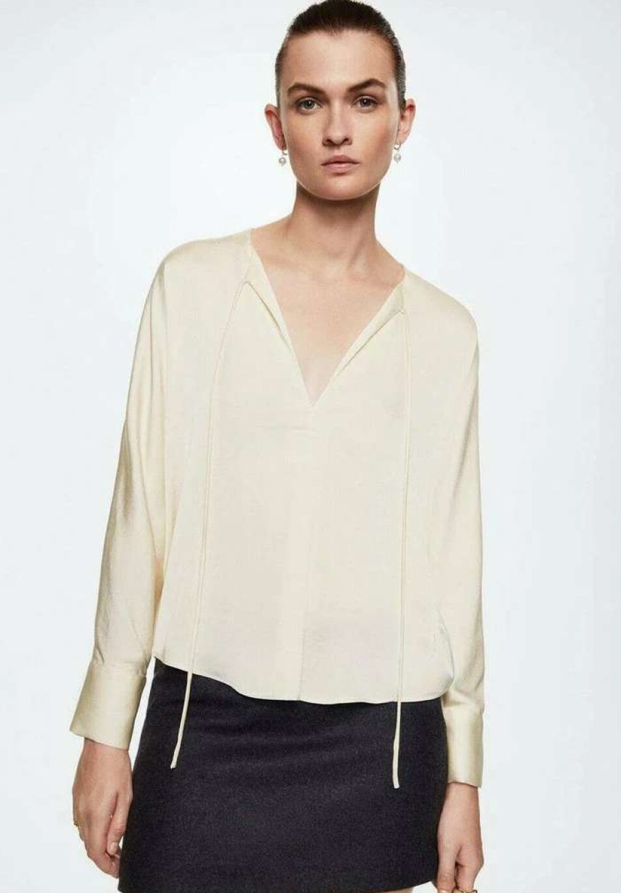 Clothing * | Mango Olivia A Blouse Vanilje