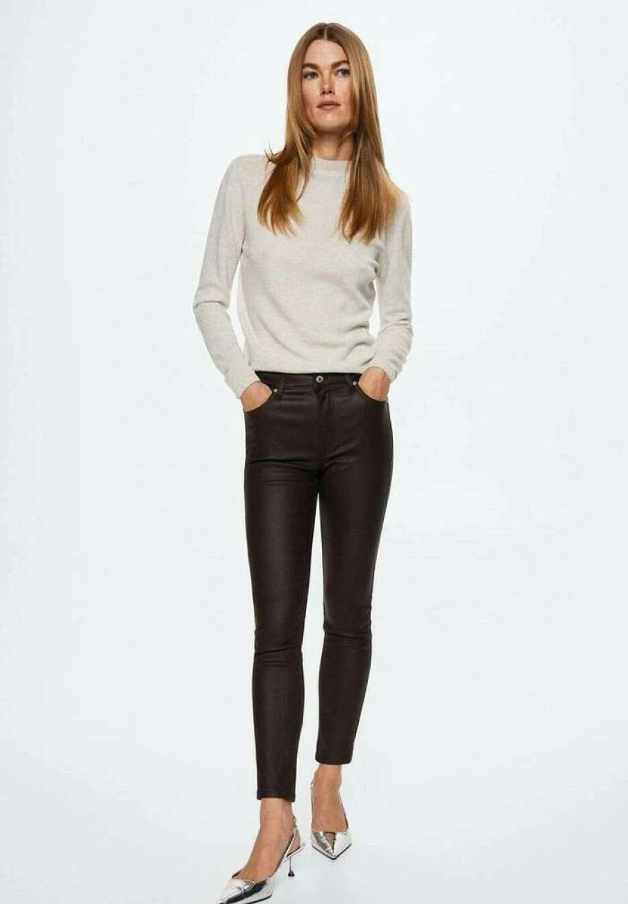 Clothing * | Mango Isa Jeans Skinny Fit Chokoladebrun