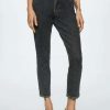 Clothing * | Mango Claudia Slim Fit Jeans Open Grijs