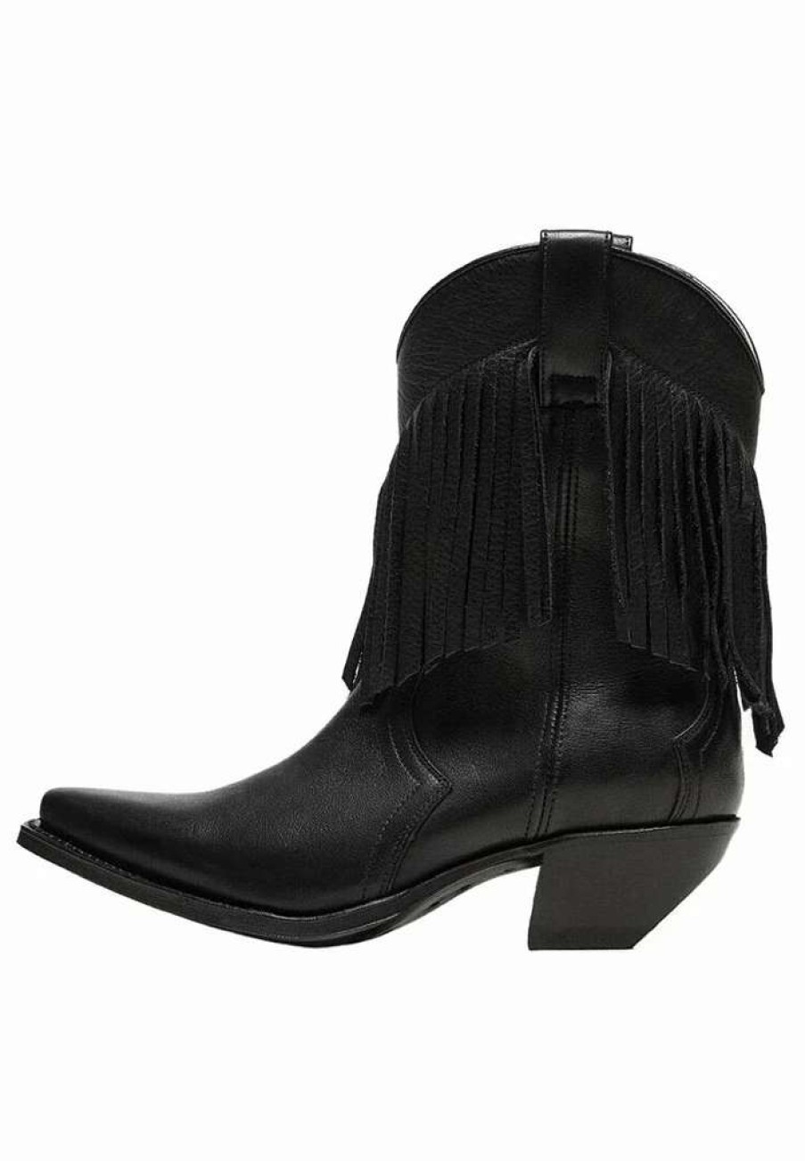 Shoe * | Mango Gene Cowboy/Biker Ankle Boot Czarny