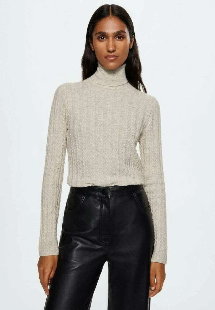 Clothing * | Mango Magnolia Jumper Sandfarvet