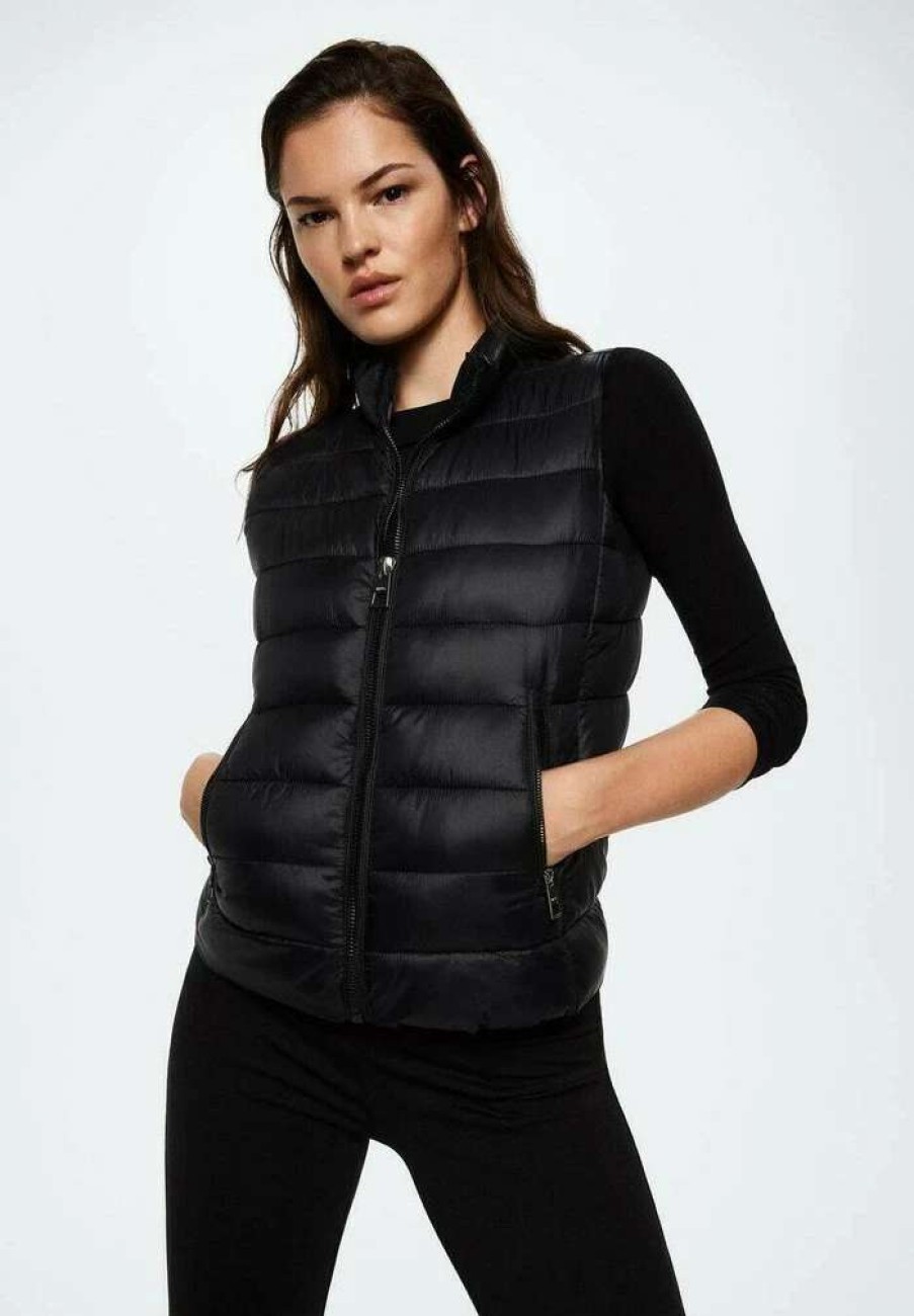 Clothing * | Mango Waistcoat Black