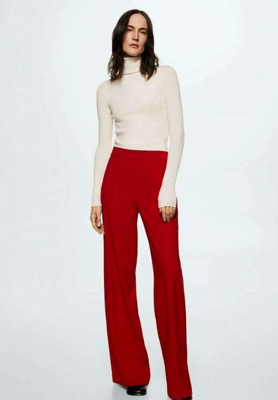 Clothing * | Mango Vermell Trousers Rouge