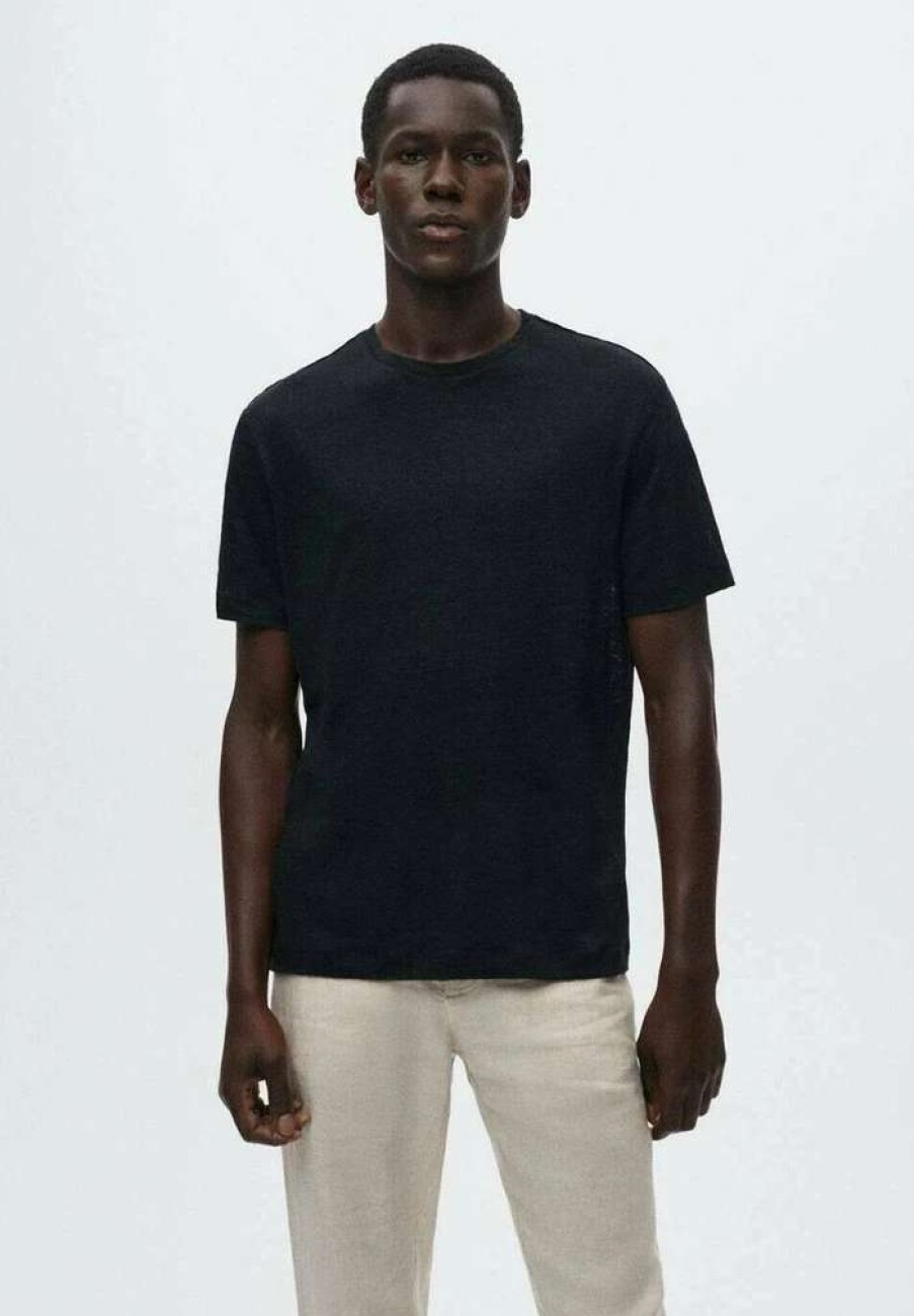 Clothing * | Mango Limanb Basic T-Shirt Sort