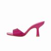 Shoe * | Mango Brilly Heeled Mules Fuchsia