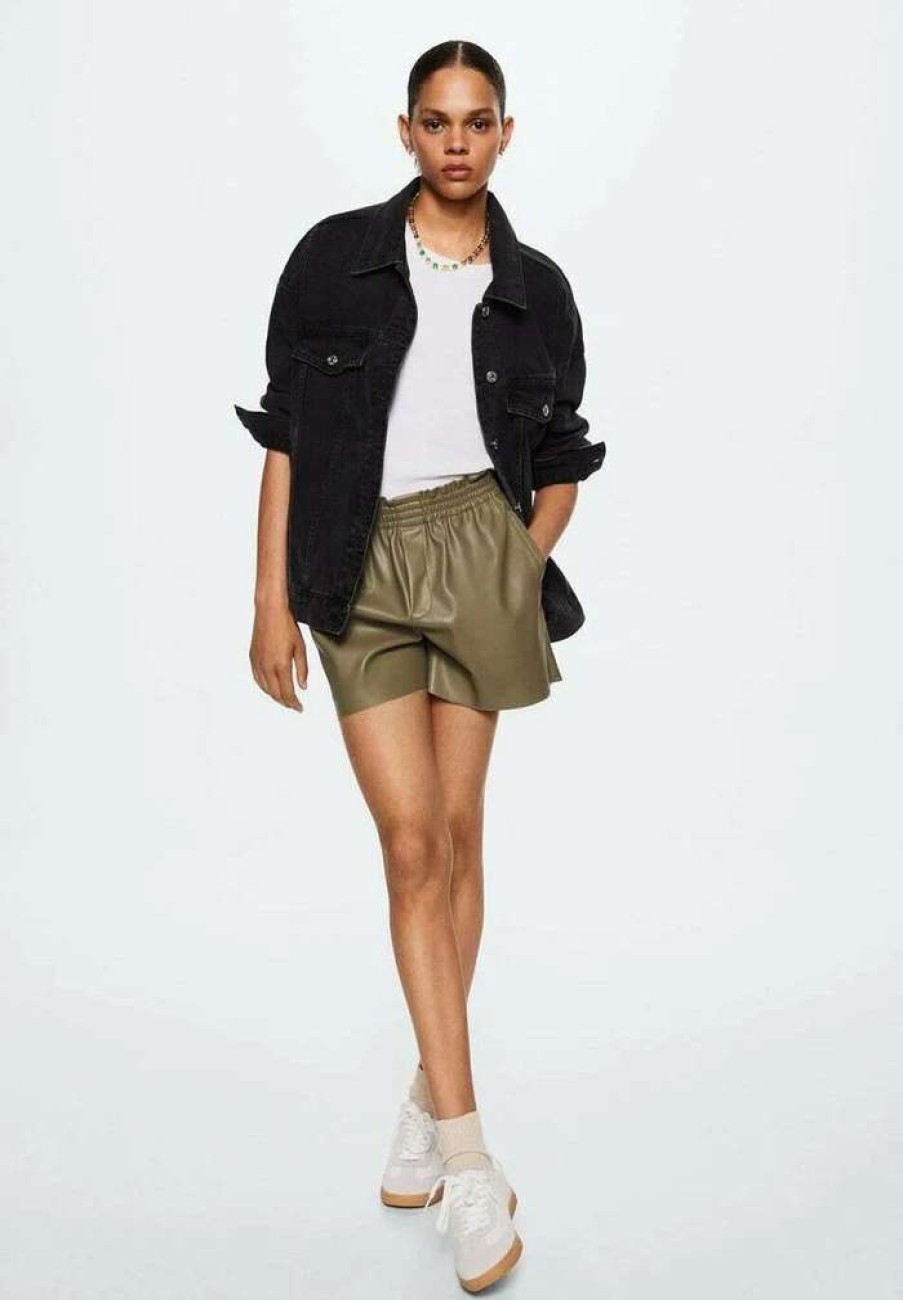 Clothing * | Mango Pomme-L Shorts Kaki