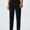 Clothing * | Mango Cohen Tracksuit Bottoms Zwart