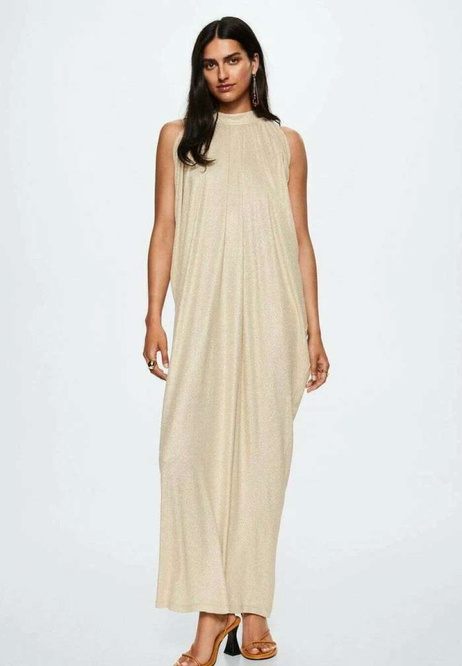 Clothing * | Mango Leialu-A Maxi Dress Zloty