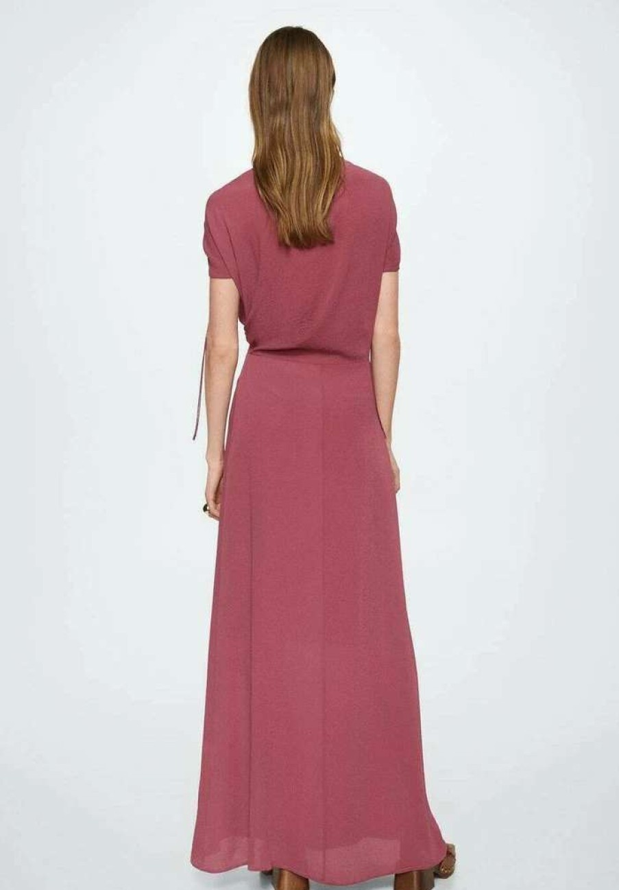 Clothing * | Mango Bella Maxi Dress Weinrot