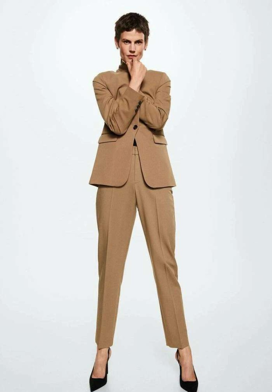 Clothing * | Mango Boreal Blazer Mittelbraun