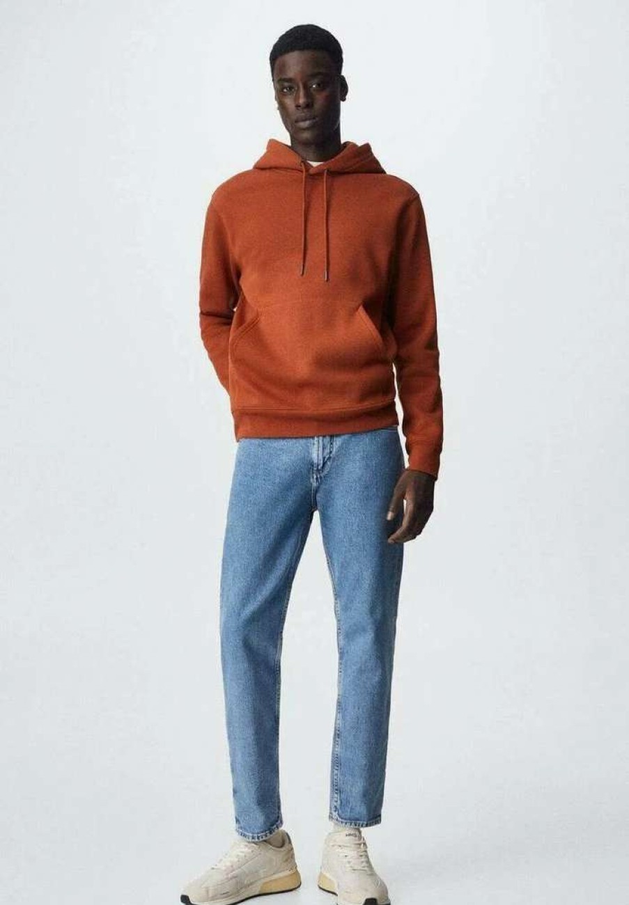 Clothing * | Mango Bono Hoodie Orange Fonce