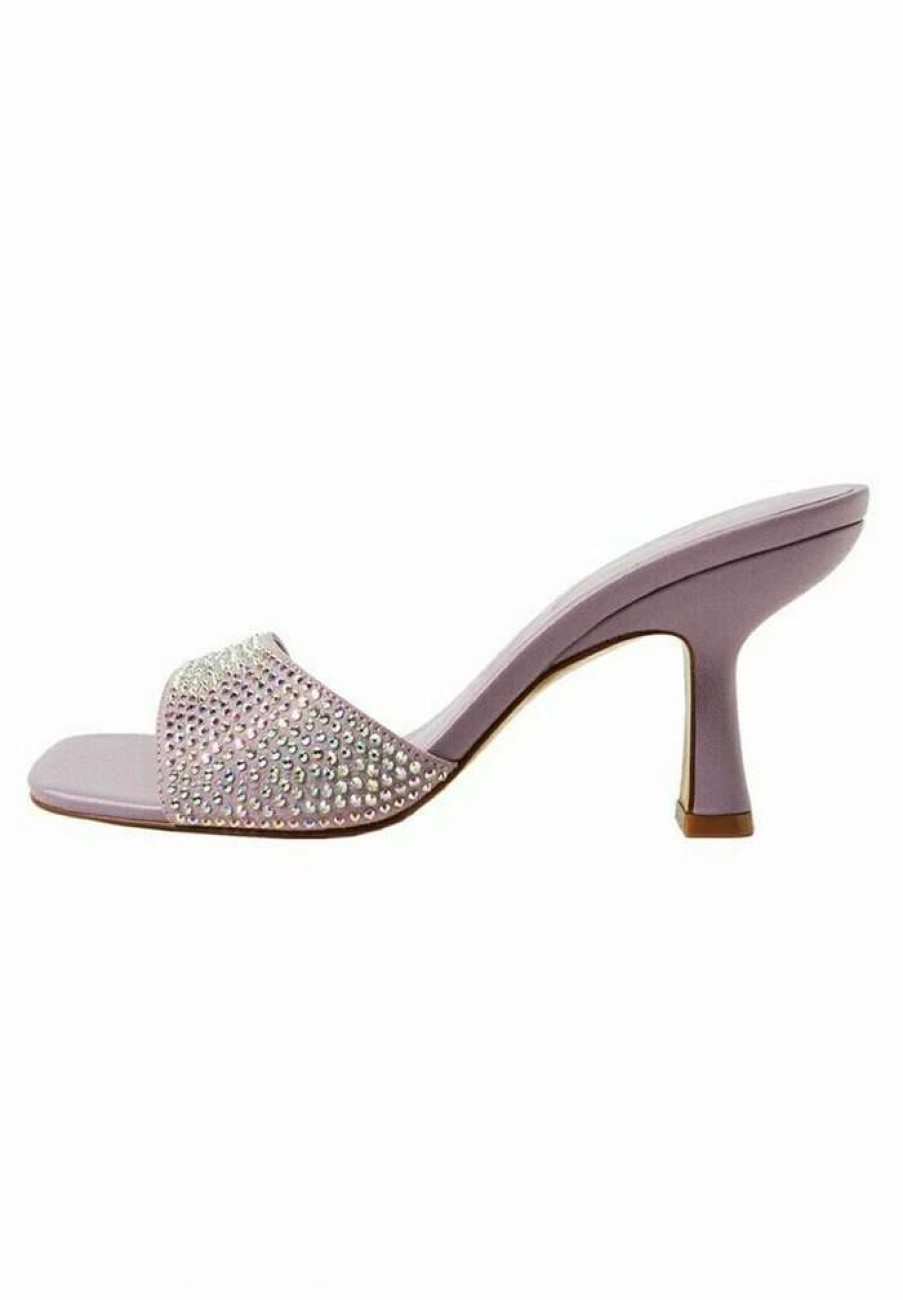 Shoe * | Mango Brilly Heeled Mules Pink